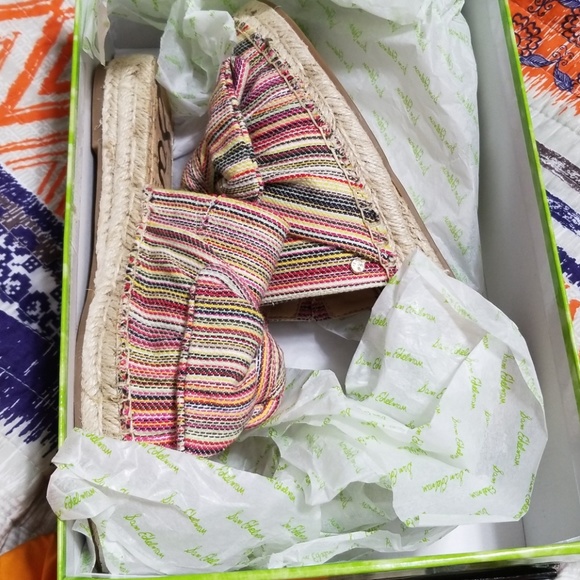 Sam Edelman Lynda Fabric Bow Slide Mules NIB - Picture 2 of 8